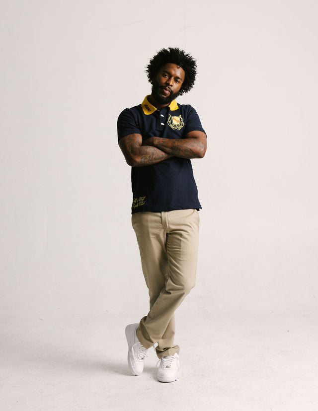 All Is Well Honor Roll Polo Shirt Navy Blue