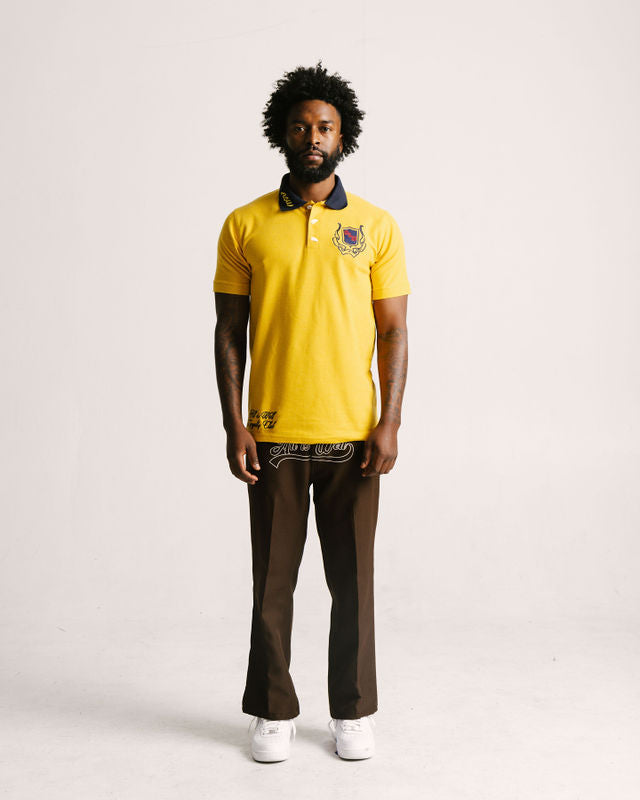 All Is Well Polo Shirt Canary Yellow