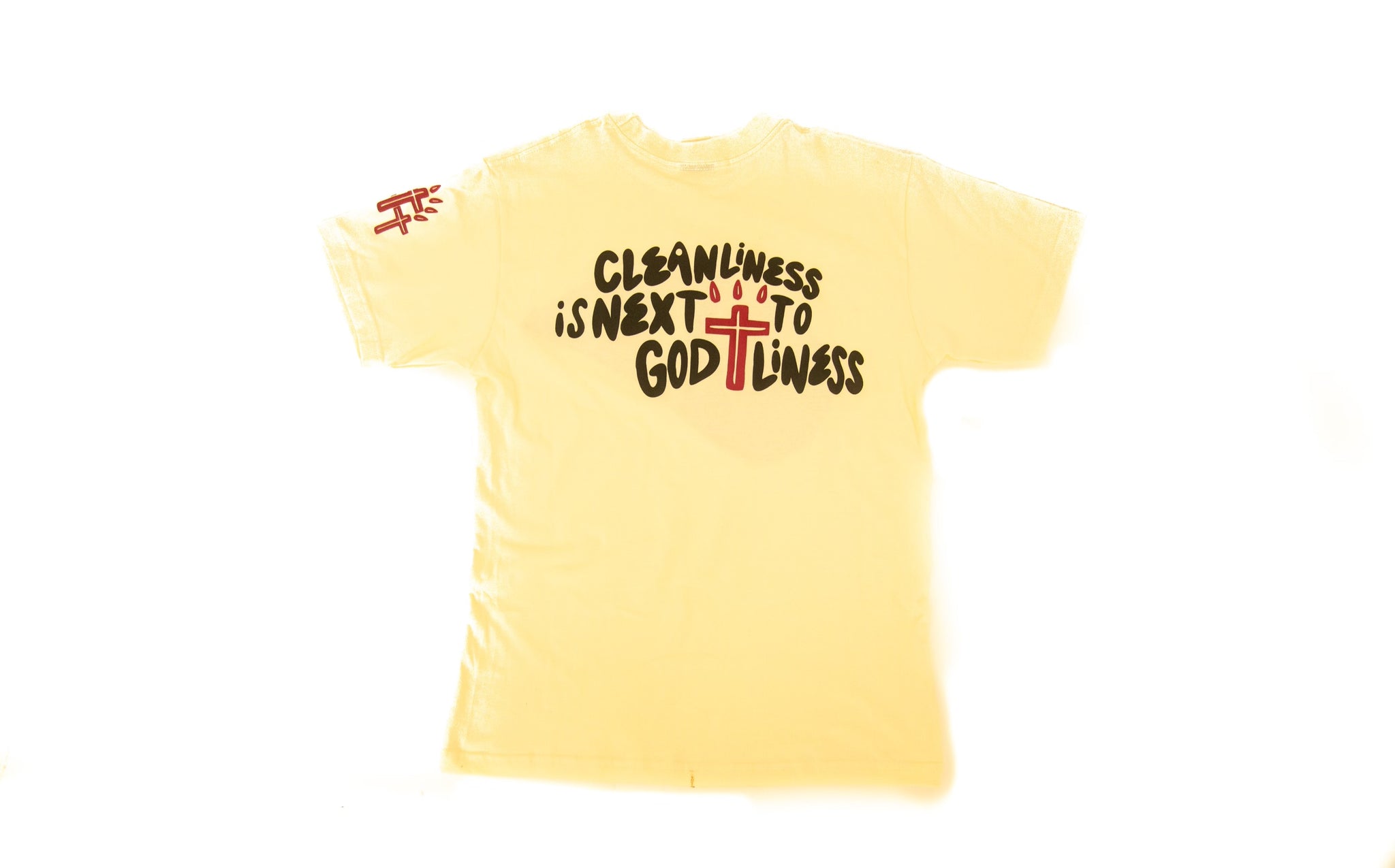 Cleanliness is Next to Godliness Cream/Burgundy Edition T-Shirt